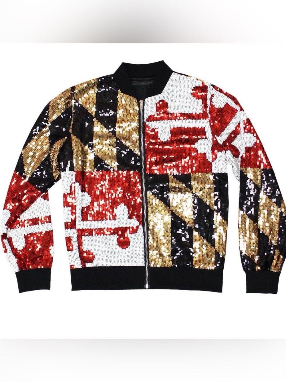 Maryland Flag sequin jacket